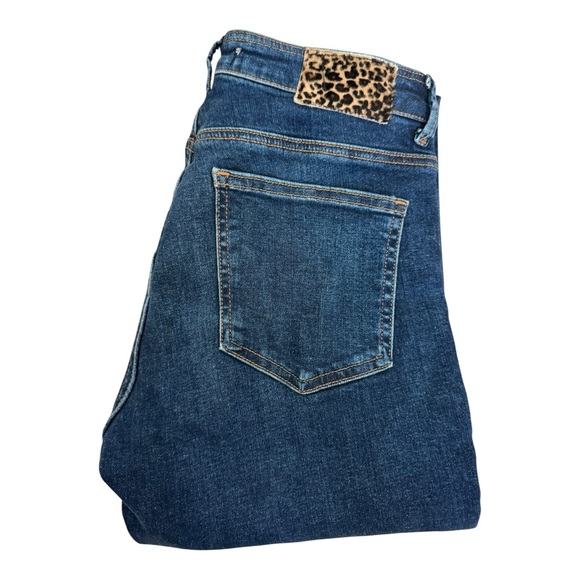 Zara Denim - Zara Women’s High-Waist Tapered‎ Pants Blue Denim Size 4– Model 0850/158/9